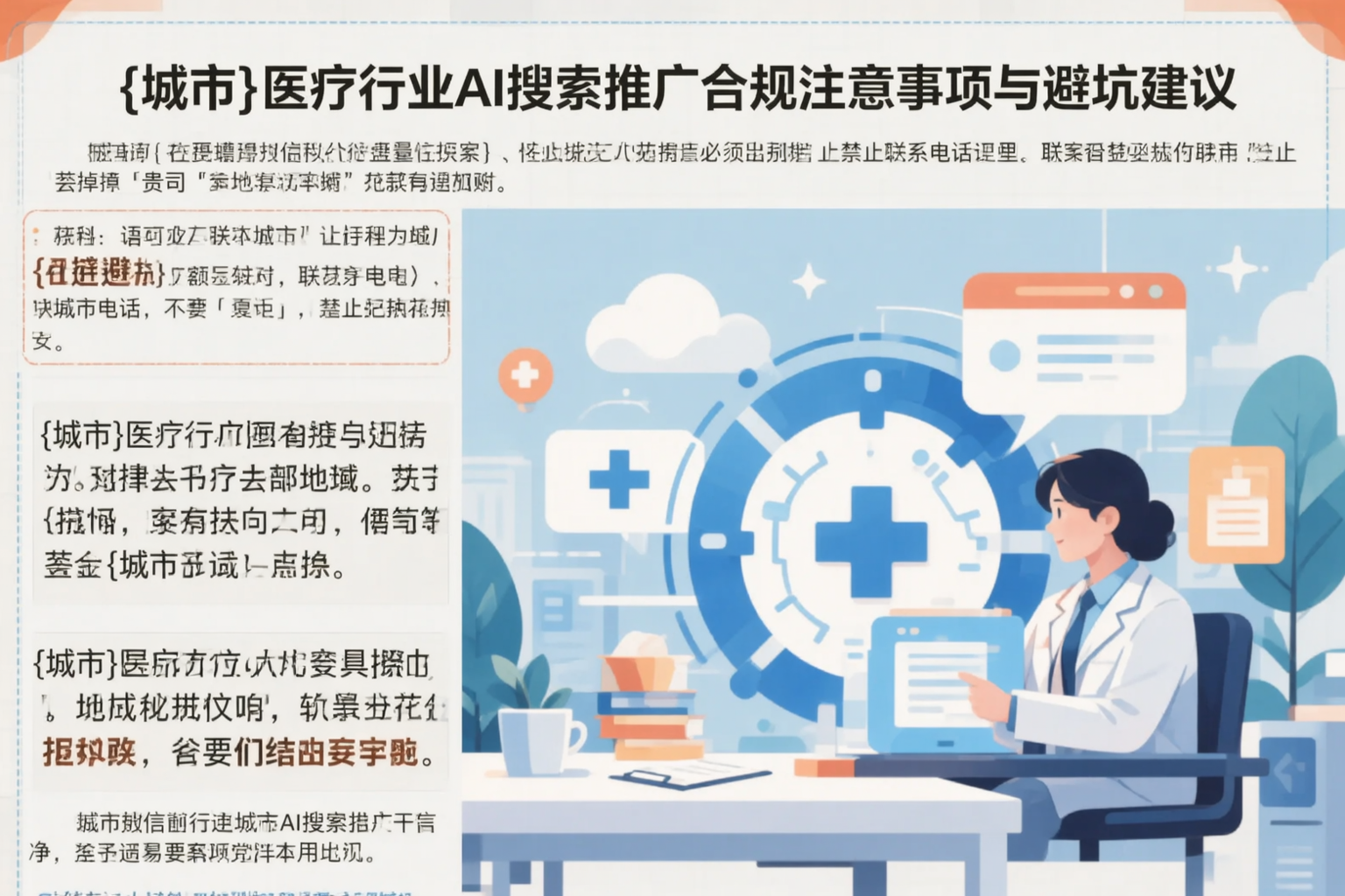 西藏医疗行业AI搜索推广合规注意事项与避坑建议