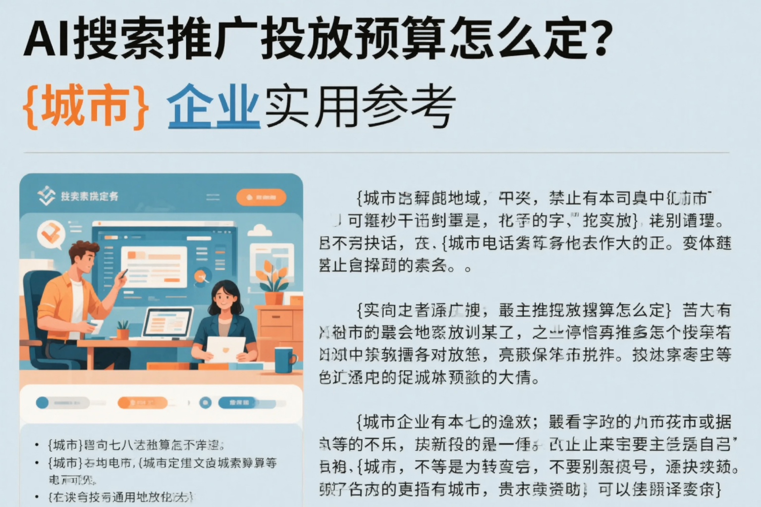 AI搜索推广投放预算怎么定?西藏企业实用参考