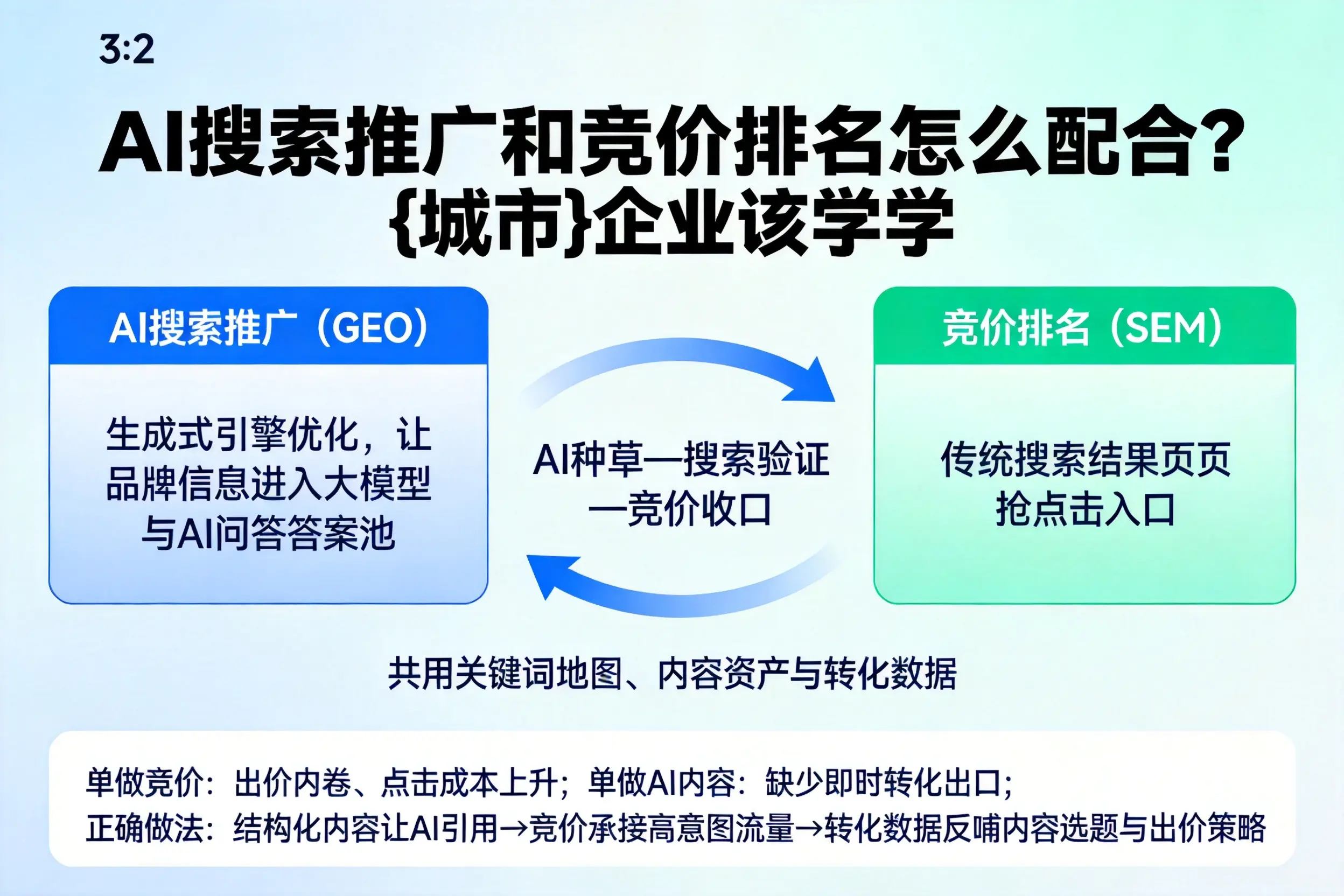 AI搜索推广和竞价排名怎么配合？西藏企业该学学