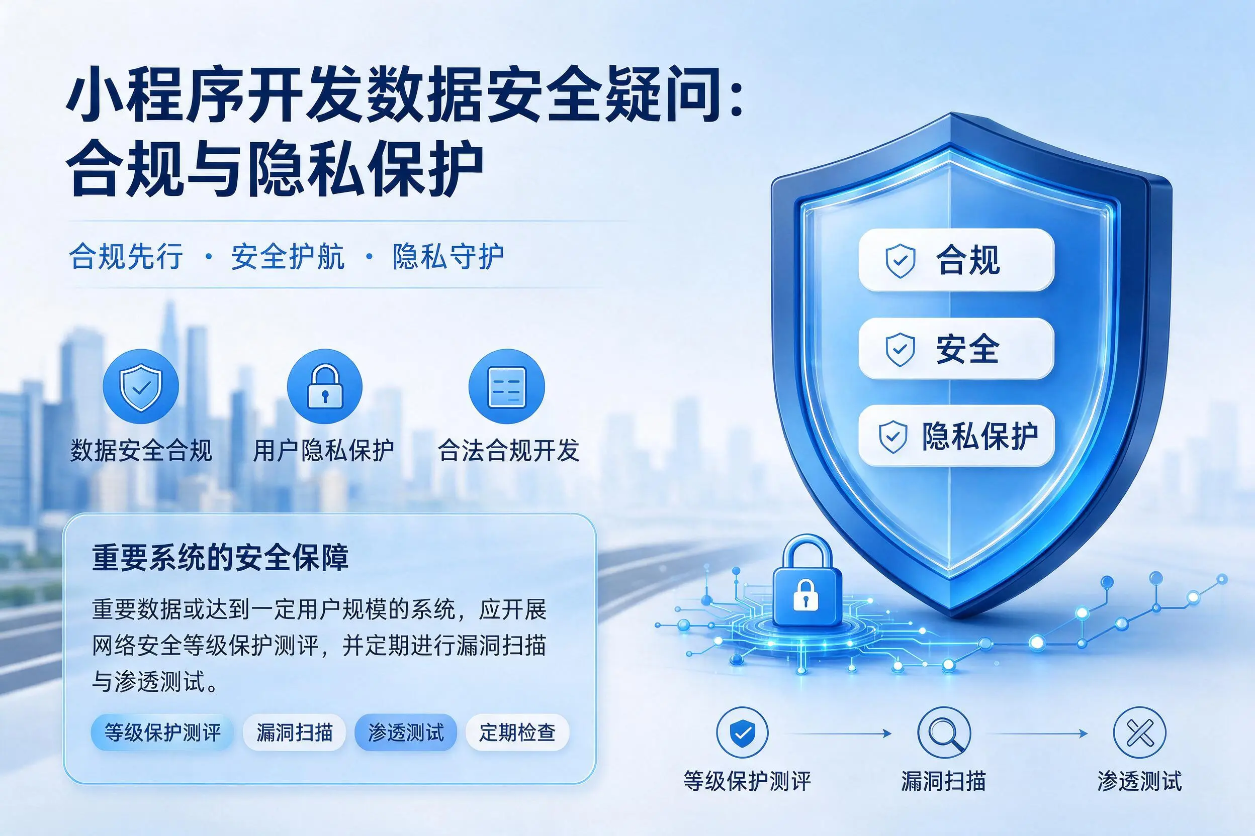西藏小程序开发数据安全疑问:合规与隐私保护