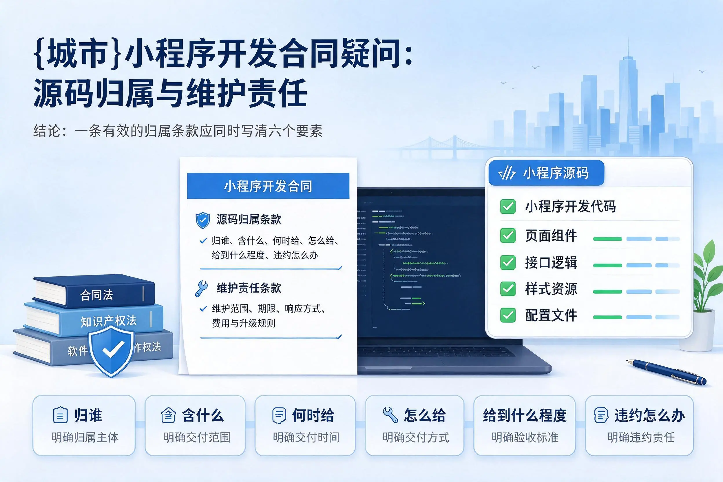 西藏小程序开发合同疑问:源码归属与维护责任