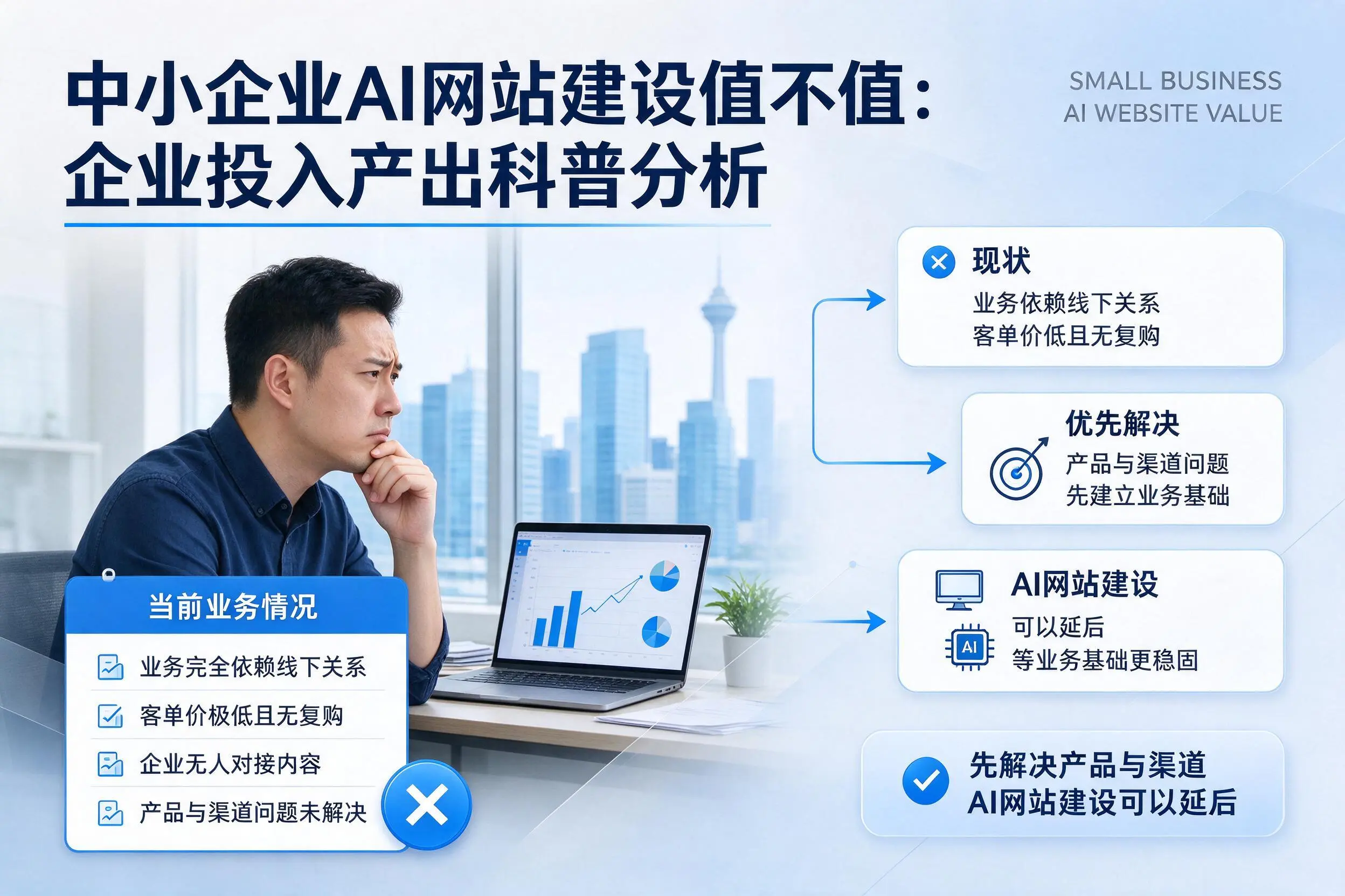 中小企业AI网站建设值不值:西藏企业投入产出科普分析