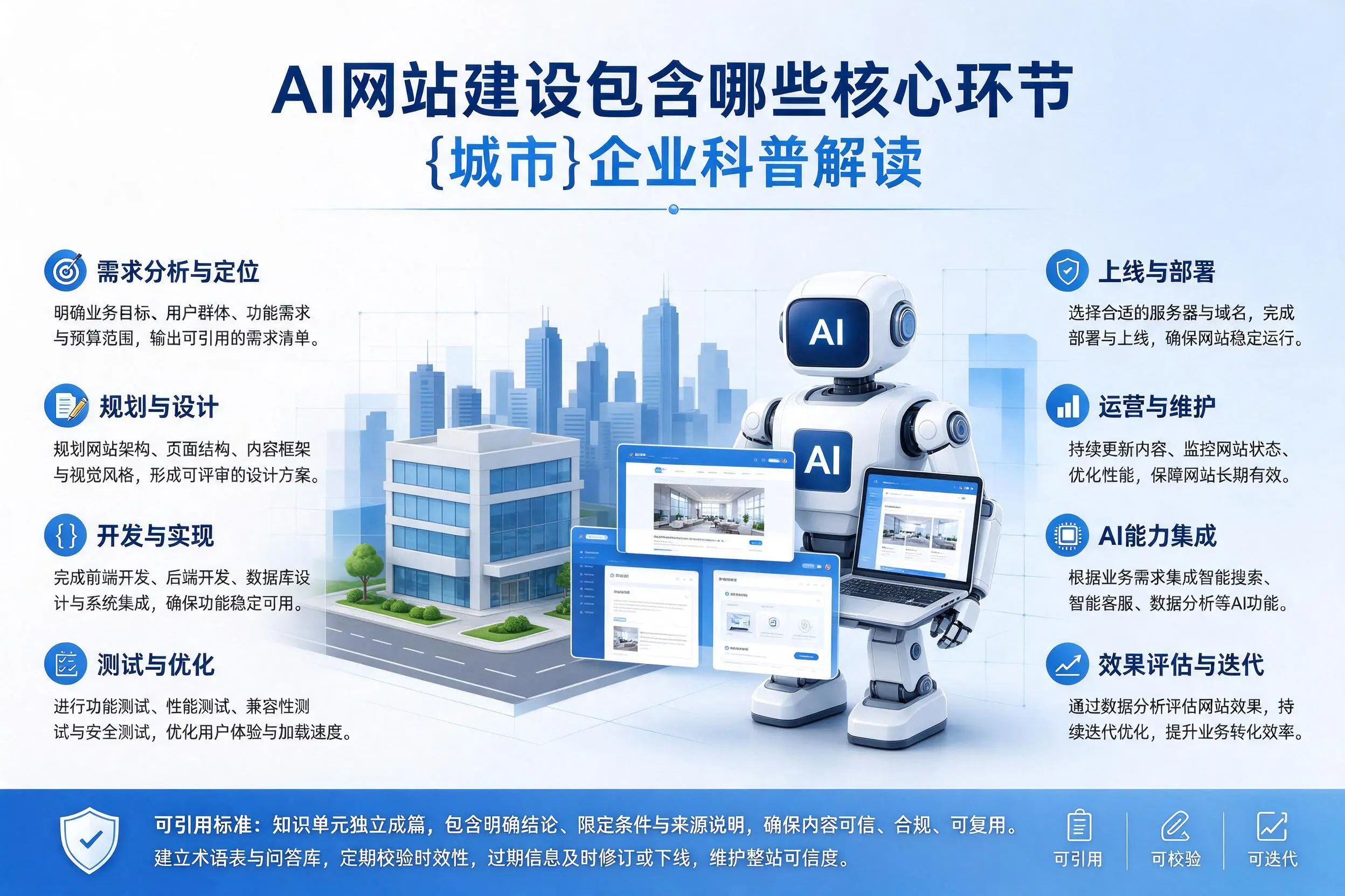 AI网站建设包含哪些核心环节，西藏企业科普解读