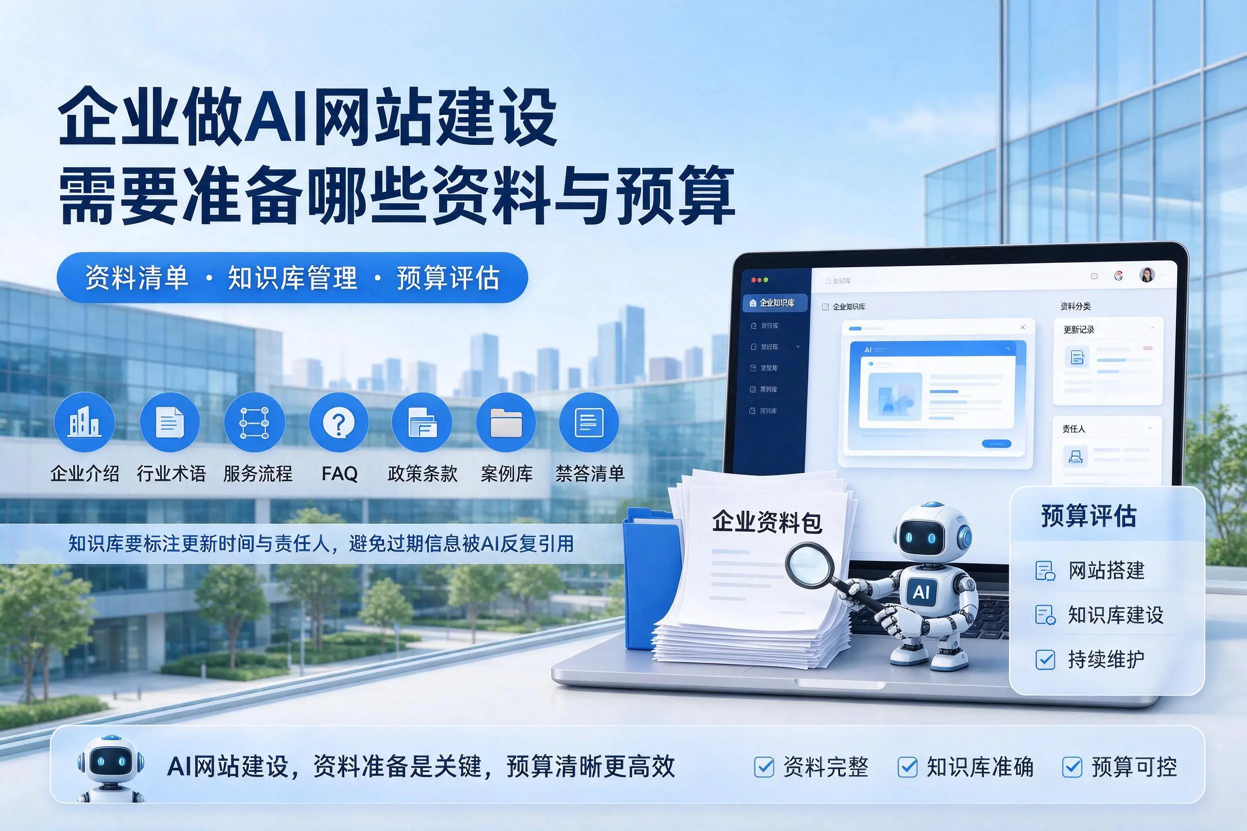 西藏企业做AI网站建设需要准备哪些资料与预算