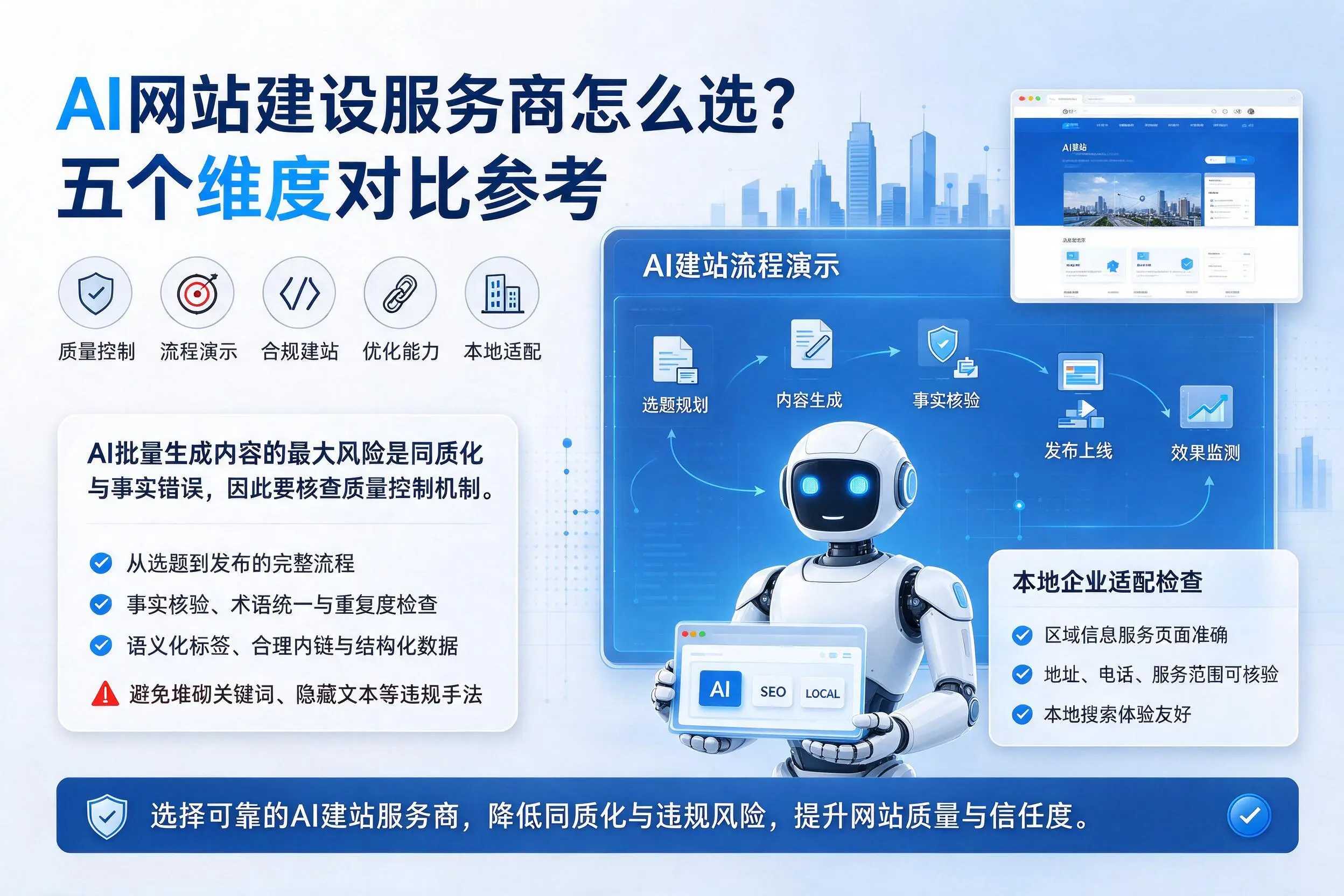 西藏AI网站建设服务商怎么选?五个维度对比参考