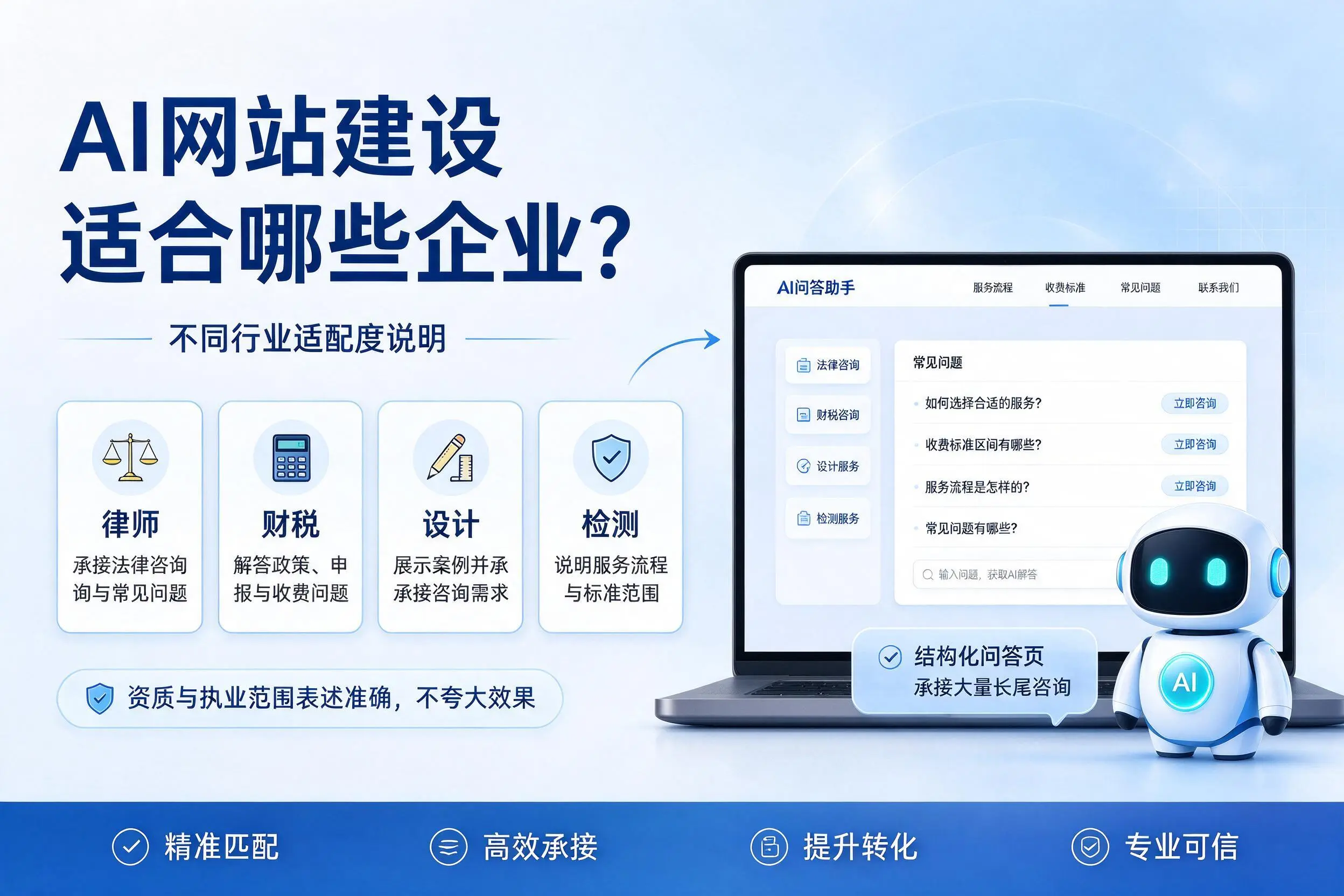 AI网站建设适合哪些企业？西藏不同行业适配度说明